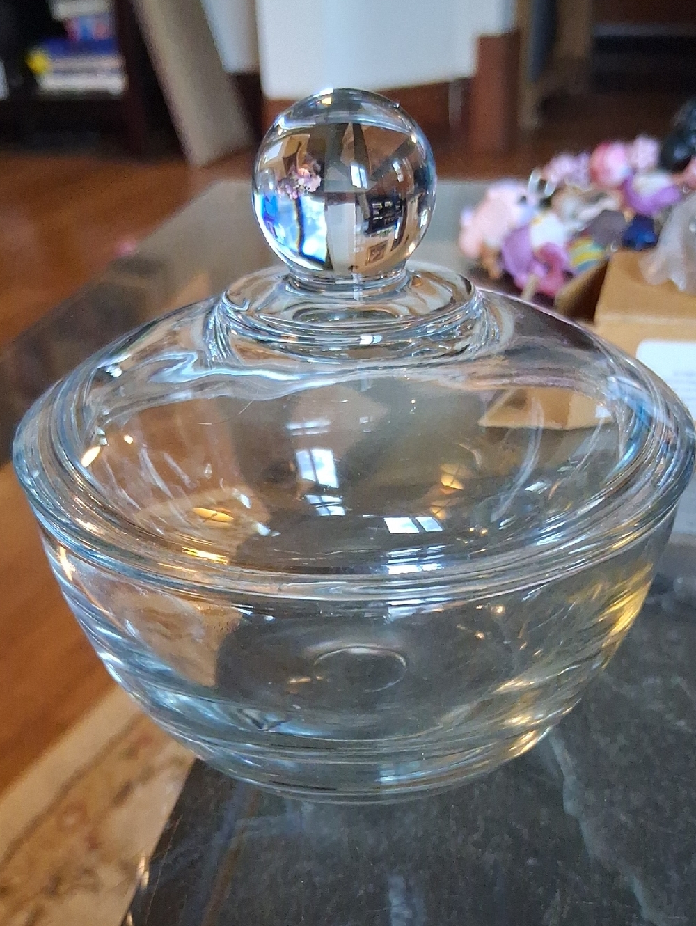 ANCHOR HOCKING PRESENCE SUGAR BOWL